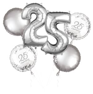 Balloon Bouquet Happy 25th Anniversary