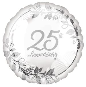 Standard Happy 25th Anniversary Balloon