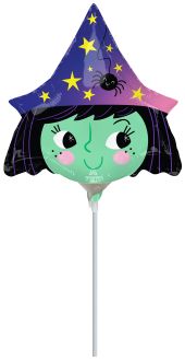 Mini Shape Halloween Witch Balloon