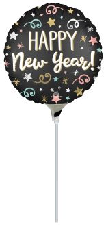 09" Confetti Satin New Year Balloon