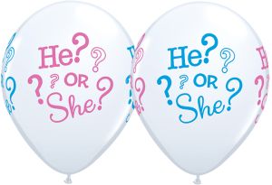 11" He? or She? (50pcs) Balloons