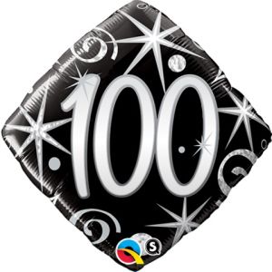 18" 100 Elegant Sparkle and Swirls Balloon