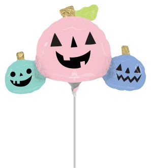 MiniShape Pastel Halloween Pumpkins Balloon