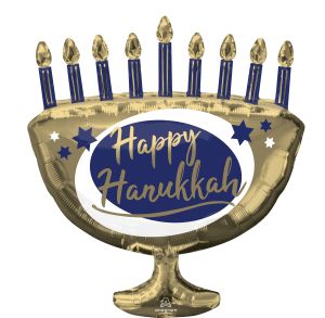 SuperShape Elegant Metals Menorah Balloon