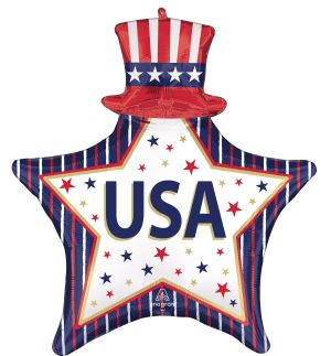 SuperShape USA Stars and Stripes Balloon