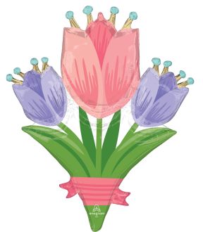 Supershape Spring Cheer Tulips Balloon