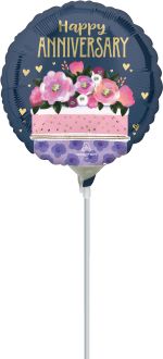 09" Happy Anniversary Cake Balloon