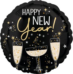 Standard Bubbly New Year Balloon