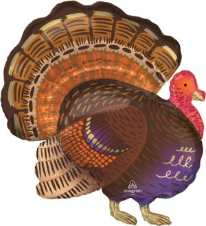 SuperShape Thankful Turkey Balloon