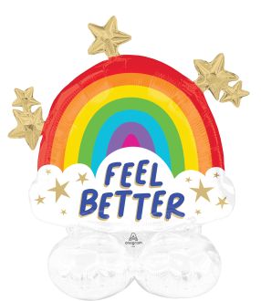 AirLoonz Junior Feel Better Rainbow Shine Balloon