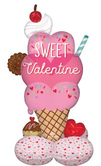 AirLoonz Junior Sweet on You Ice Cream Cone Balloon