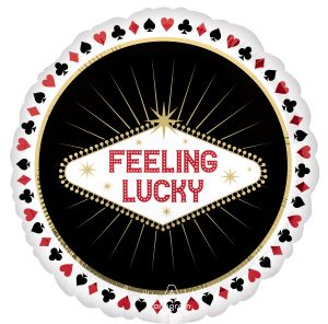 18" Feeling Lucky Casino Balloon
