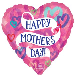Standard Mother's Day Layered Hearts Balloon