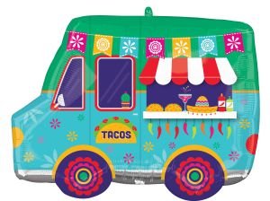 SuperShape Fiesta Time Taco Truck Balloon