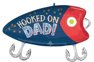 SuperShape Hooked on Dad Lure Balloon