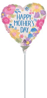 04" Happy Mothers Day Botanical Lines Balloon