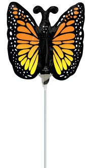 Mini Shape Monarch Butterfly Glow Balloon