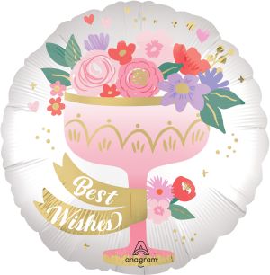 Standard Satin Floral Toast Balloon