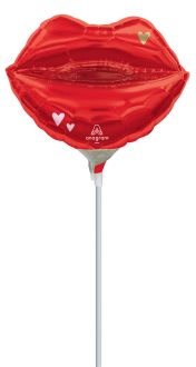 MiniShape Valentine Vibes Lips Balloon
