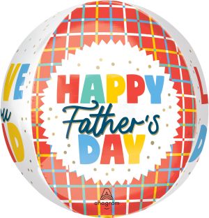 Orbz Graphic Grids Love You Dad Balloon