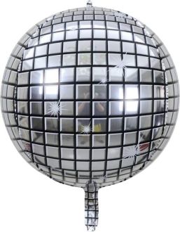 Orb 32" Silver Disco Ball Balloon