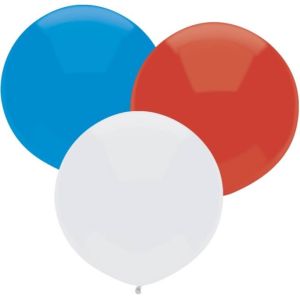 17" Patriotic Assortment (50pcs) Funsational Balloons