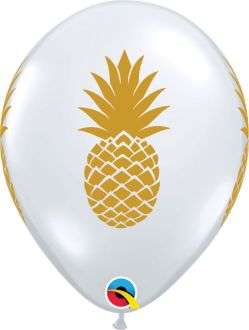 11" Pineapple Diamond Clear (50pcs) Balloons