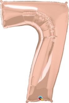 34" Rose Gold Number 7 Balloon