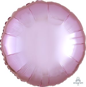18" Metallic Pearl Pastel Pink Circle (non-packaged) Balloon