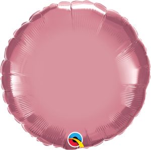 18" Chrome Mauve Round Balloon