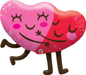 36" Hugging Hearts Balloon