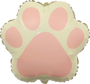20" Matte Pink Dog Paw Balloon