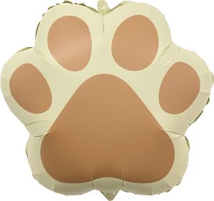 20" Matte Latte Dog Paw Balloon