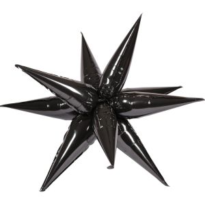 Magic Starburst 60" Black Balloon