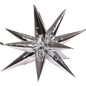 Magic Starburst 26" Silver Balloon