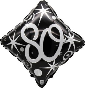 18" 80 Elegant Sparkles and Swirls Balloon Airise