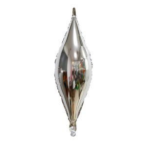 27" Taper Silver Balloon