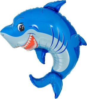 25" Blue Shark Balloon
