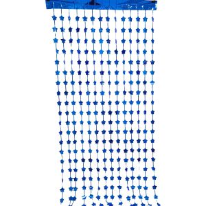 6.5ft x 3.25ft Star Curtain - Blue