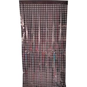 6.5ft x 3.25ft Square Curtain - Black