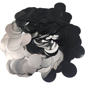 Confetti 200 g - 2.5cm Metallic Black