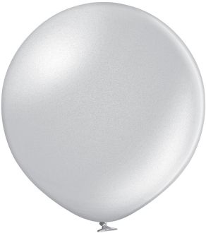24" Metallic Silver (5pcs) Belbal Balloons