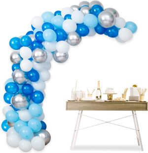Balloon Garland Arch Kit Blue White