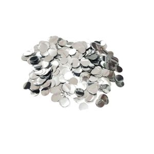1cm Foil Confetti Dots Silver (15g)