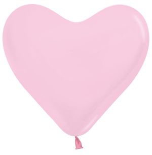 06" Fashion Pink Heart (50pcs) Sempertex Balloons