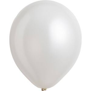 05" Pearl Frosty White (100pcs) Everts Balloons