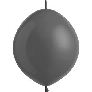 12" Fashion Jet Black Linking (50pcs) Everts Balloons