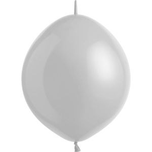 12" Metallic Silver Linking (50pcs) Everts Balloons