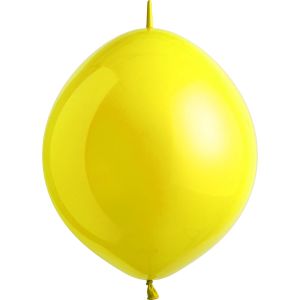 12" Standard Yellow Sunshine Linking (50pcs) Everts Balloons