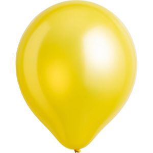 14" Metallic Yellow Sunshine (50pcs) Everts Balloons